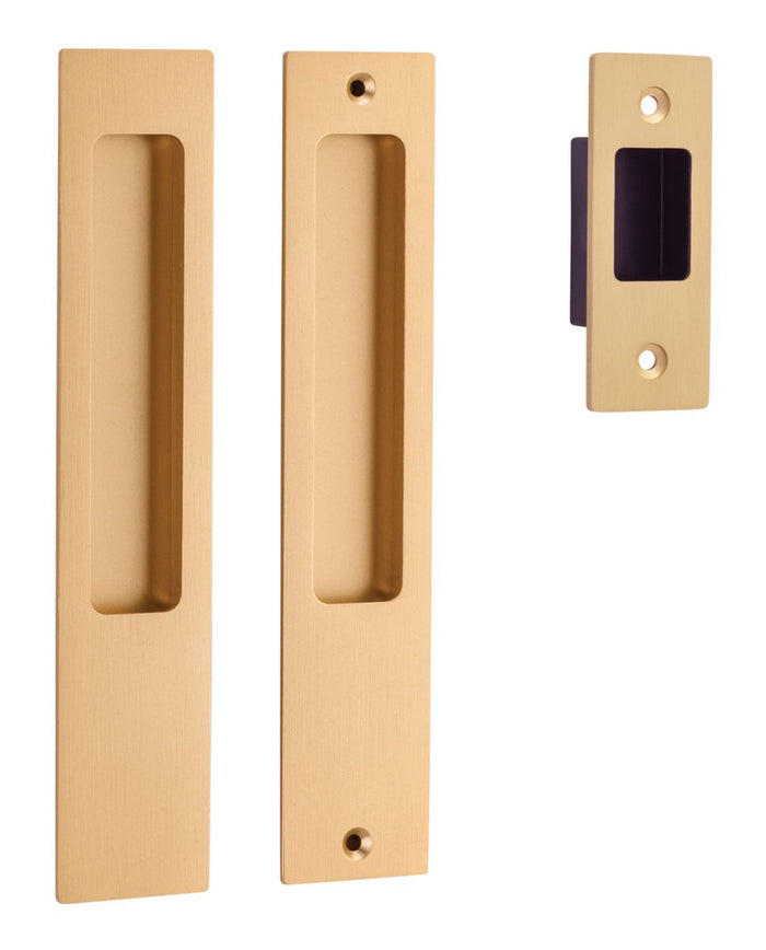 IVER Rectangular Sliding Door Pull Passage Kit - Multiple Finishes Available - Entry - Point - 17181 - Iver