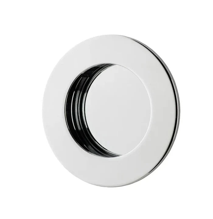 IVER Round Brass Sliding Flush Pull - Multiple Finishes Available - Entry - Point - 21793 - Iver