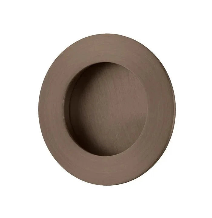 IVER Round Brass Sliding Flush Pull - Multiple Finishes Available - Entry - Point - 21790 - Iver
