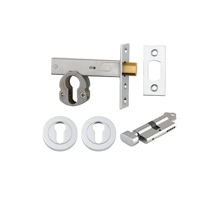 IVER Round Deadbolt Key/Turn - Multiple Finishes