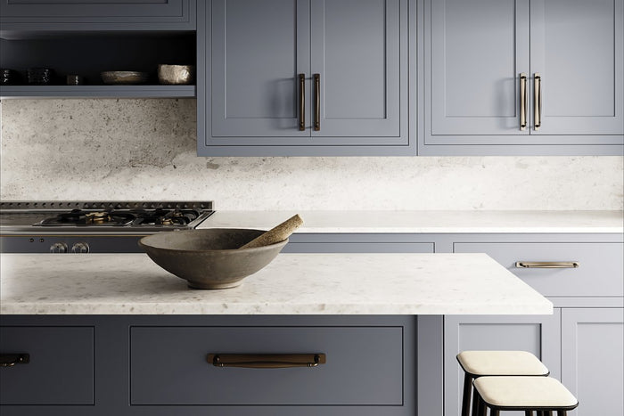 IVER Sarlat Cabinet Pull with Backplate – Multiple Finishes Available - Entry - Point - 21086B - Iver