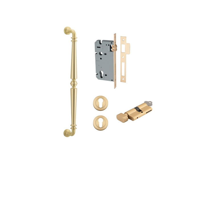 Brushed Gold PVD / 450mm / Entrance Kit (Key/Turn)