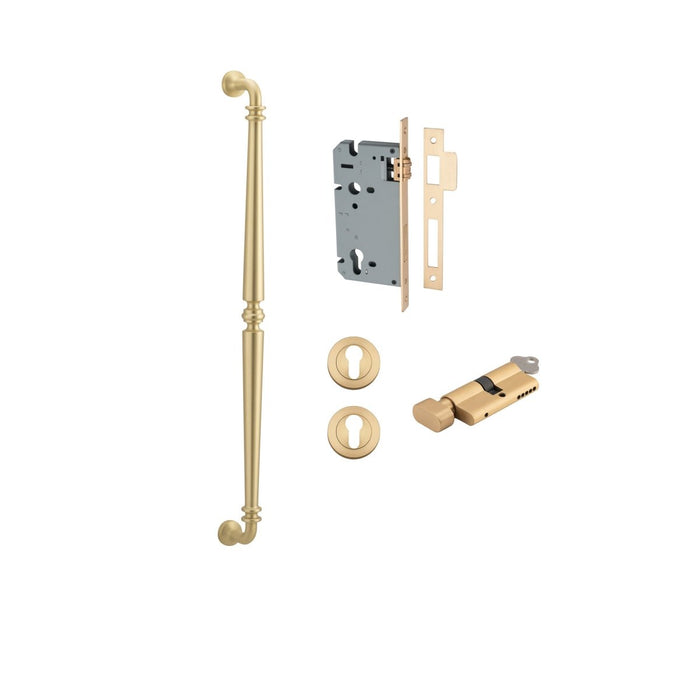Brushed Gold PVD / 600mm / Entrance Kit (Key/Turn)