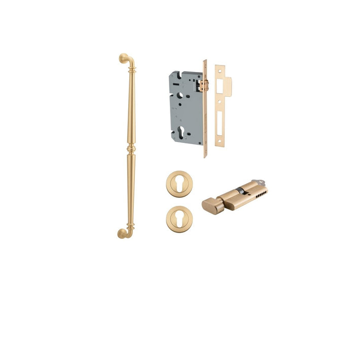 Brushed Brass / 600mm / Entrance Kit (Key/Turn)
