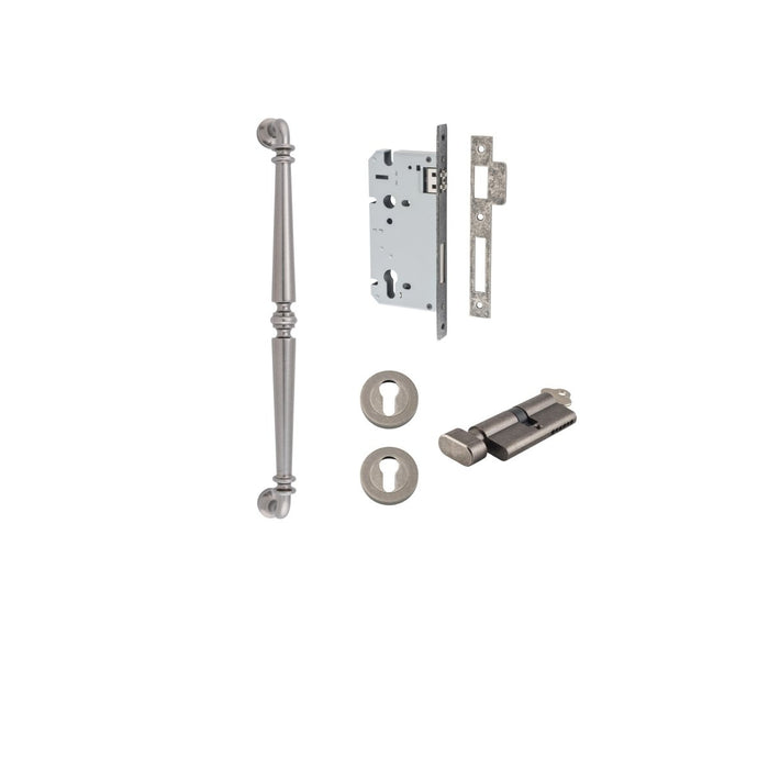 Distressed Nickel / 450mm / Entrance Kit (Key/Turn)
