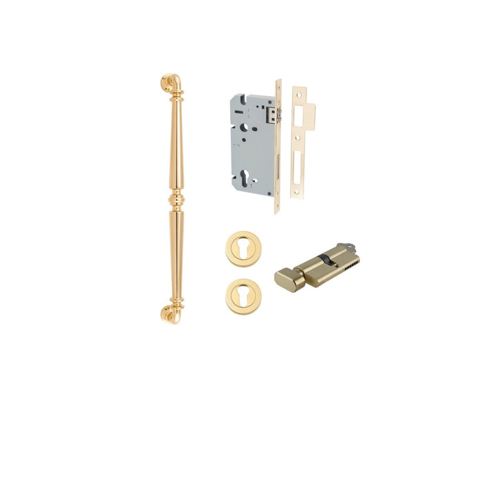 Polished Brass / 450mm / Entrance Kit (Key/Turn)