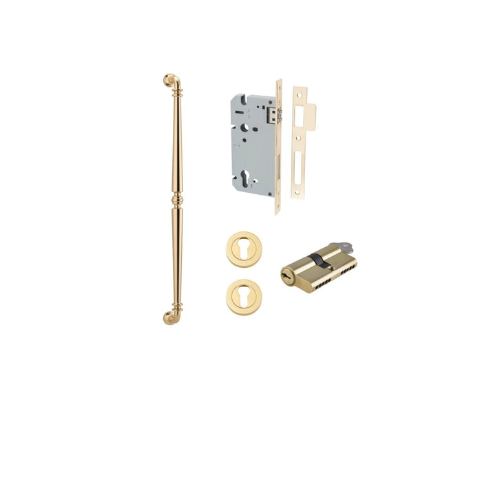 Polished Brass / 600mm / Entrance Kit (Key/Key)