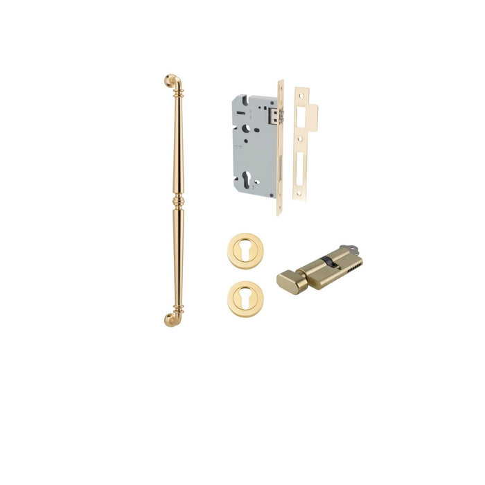 Polished Brass / 600mm / Entrance Kit (Key/Turn)