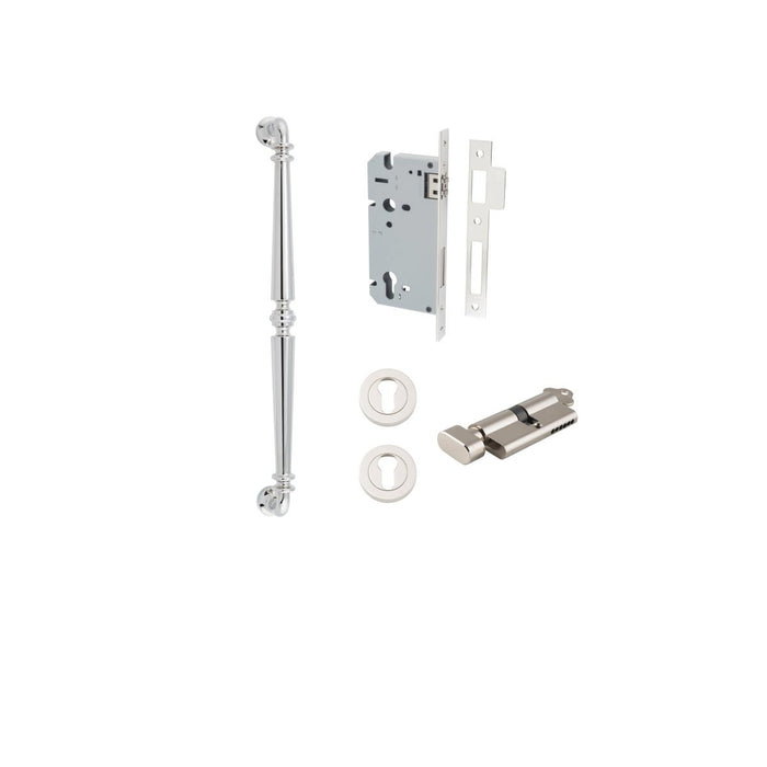 Polished Nickel / 450mm / Entrance Kit (Key/Turn)
