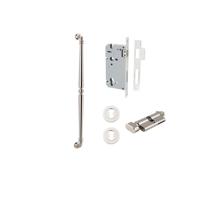 Polished Nickel / 600mm / Entrance Kit (Key/Turn)