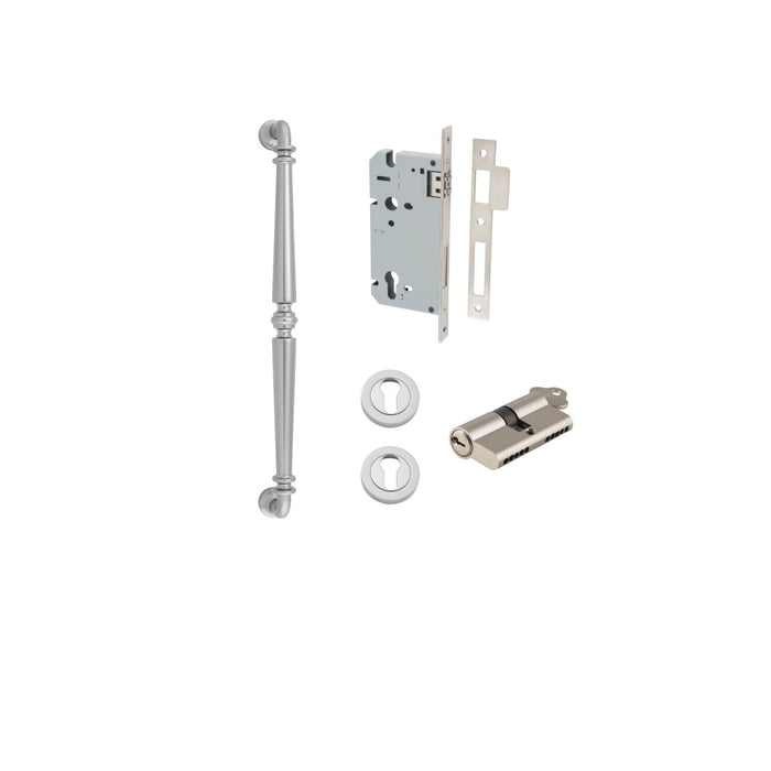 Satin Nickel / 450mm / Entrance Kit (Key/Key)