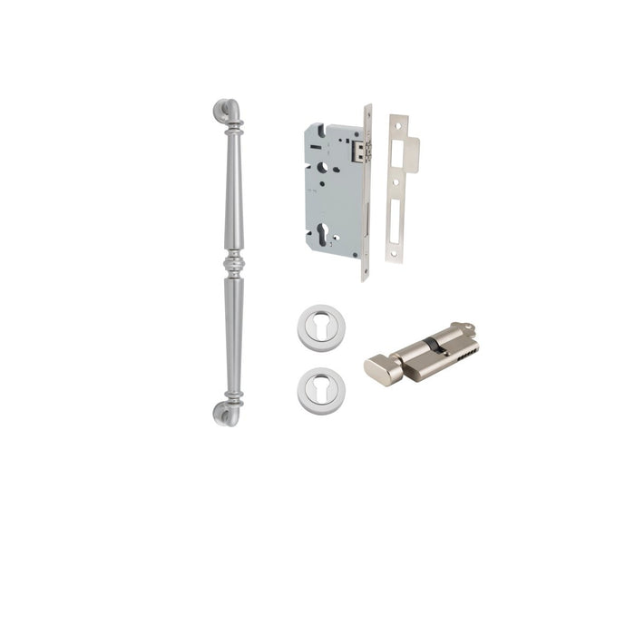 Satin Nickel / 450mm / Entrance Kit (Key/Turn)