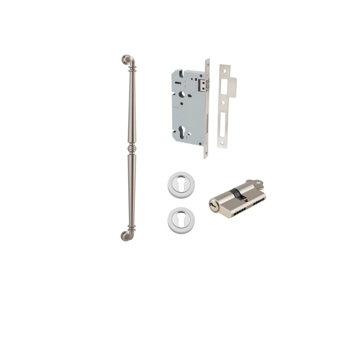 Satin Nickel / 600mm / Entrance Kit (Key/Key)