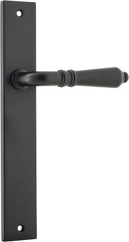 IVER Sarlat Solid Brass Rectangular Plate Door Handle – Multiple Finishes Available - Entry - Point - 12700 - Iver