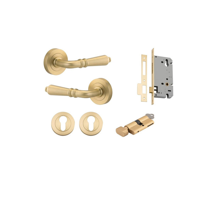 Brushed Gold PVD / Entrance Kit (Key/Thumb)