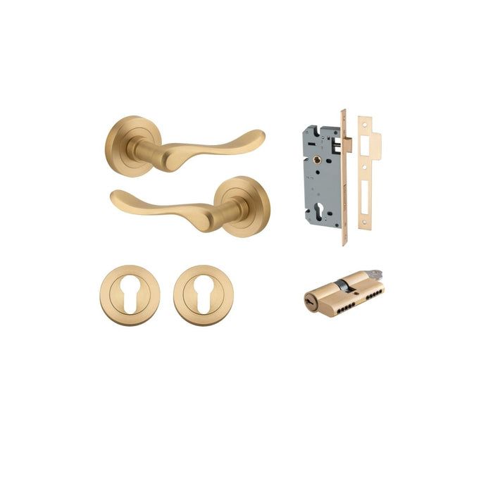Brushed Brass / Key/Key Entrance Kit (Lock & Key Cylinder Included)