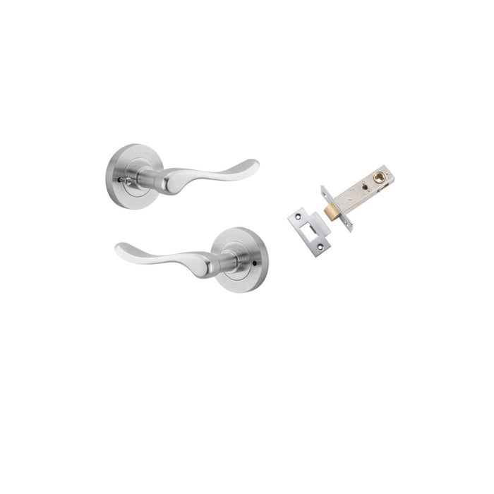 Brushed Chrome / Inbuilt Privacy Set (Latch Included)