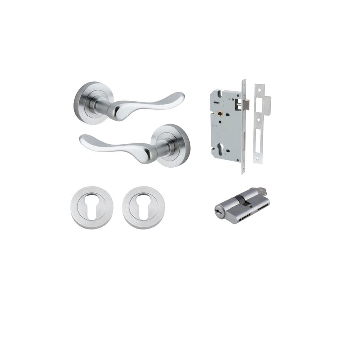 Brushed Chrome / Key/Key Entrance Kit (Lock & Key Cylinder Included)