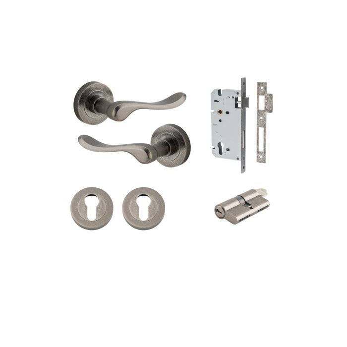 Distressed Nickel / Key/Key Entrance Kit (Lock & Key Cylinder Included)