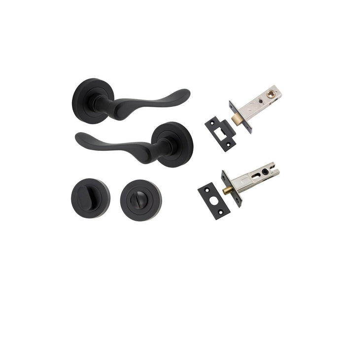 Matt Black / Privacy Set (Latch & Bolt Included)