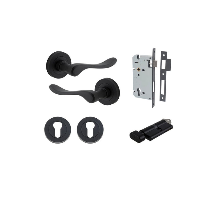 Matt Black / Key/Turn Entrance Kit (Lock & Key Cylinder Included)