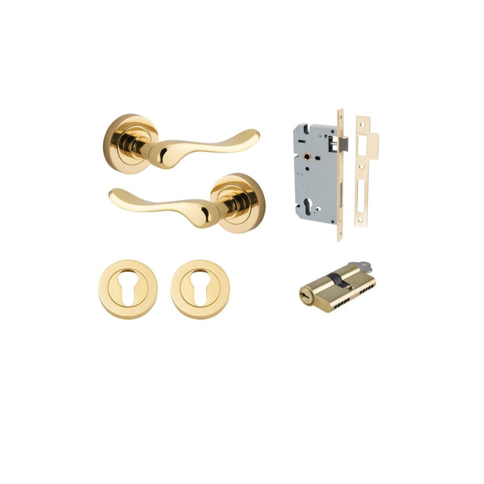 Polished Brass / Key/Key Entrance Kit (Lock & Key Cylinder Included)