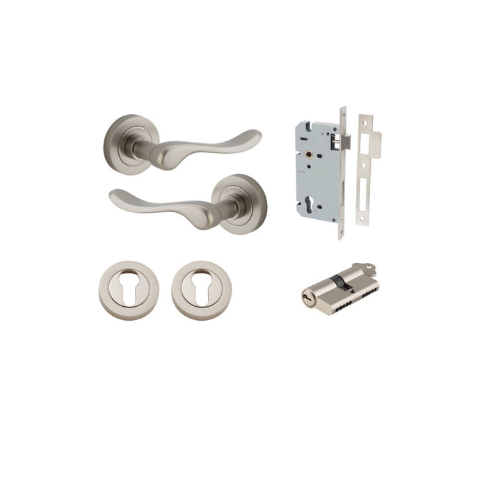 Satin Nickel / Key/Key Entrance Kit (Lock & Key Cylinder Included)