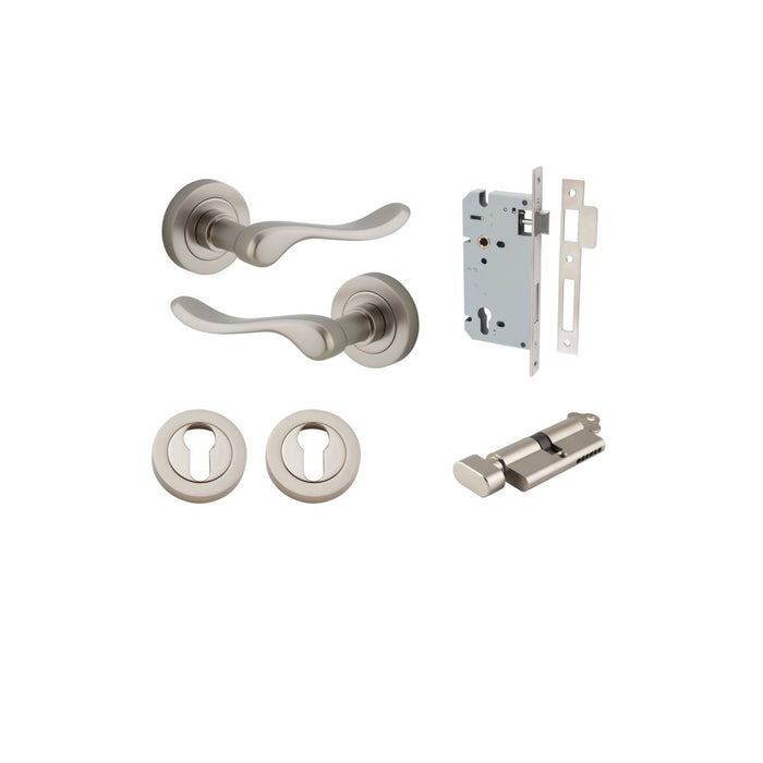 Satin Nickel / Key/Turn Entrance Kit (Lock & Key Cylinder Included)