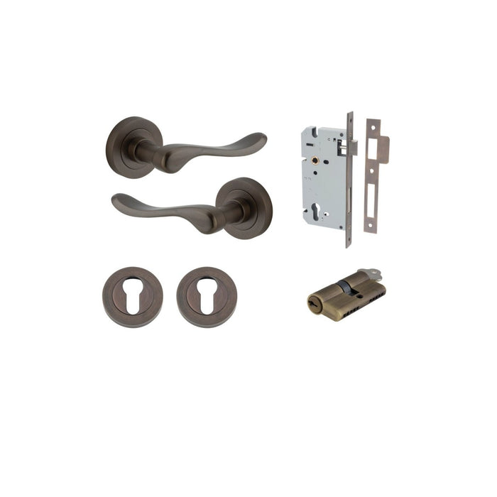 Signature Brass / Key/Key Entrance Kit (Lock & Key Cylinder Included)