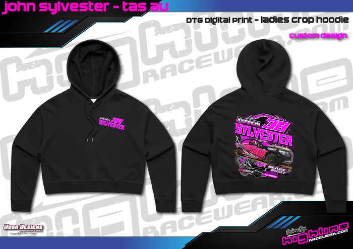Ladies Crop Hoodie - John Sylvester