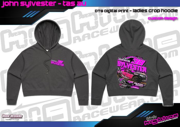 Ladies Crop Hoodie - John Sylvester