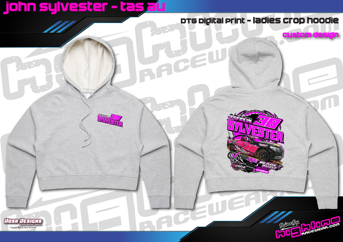 Ladies Crop Hoodie - John Sylvester