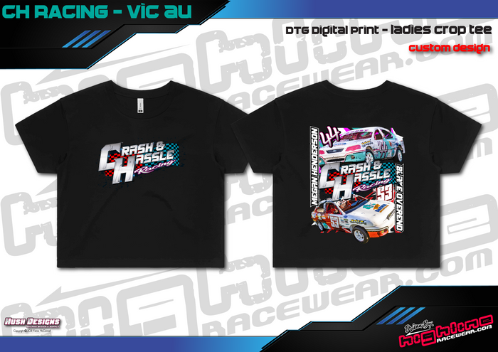Ladies Crop Tee - CH Racing