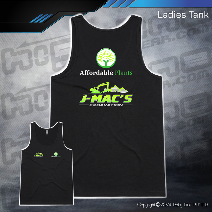 Ladies Tank - JMAC Excavations/Affordable Plants
