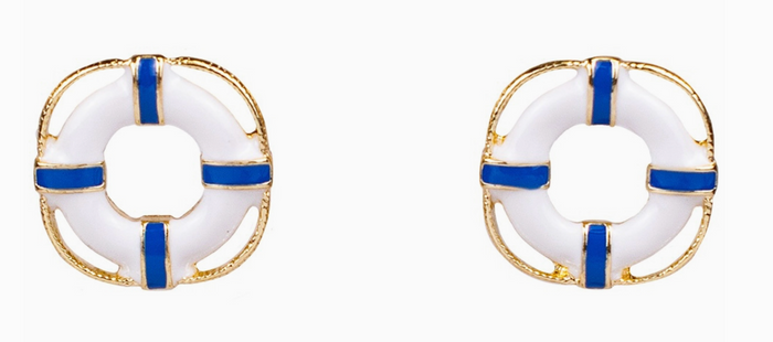 Life Buoy Stud Earrings