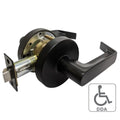LOCKTON DDA '6000 Series' LEVERSET - PASSAGE (70mm B/Set) - BLACK