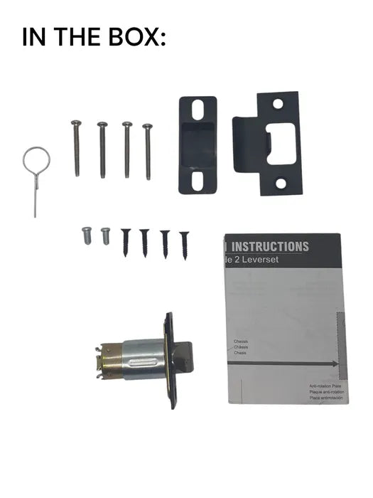 LOCKTON DDA '6000 Series' LEVERSET - PASSAGE (70mm B/Set) - BLACK