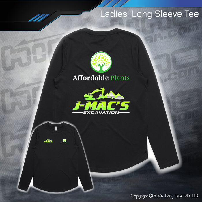 Long Sleeve Tee - JMAC Excavations/Affordable Plants