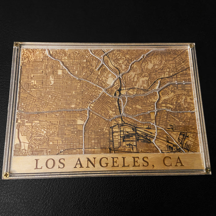 Los Angeles, CA Wood Layer Map - Glowforge