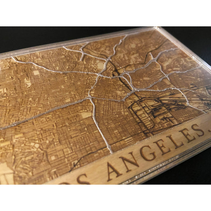 Los Angeles, CA Wood Layer Map - Glowforge
