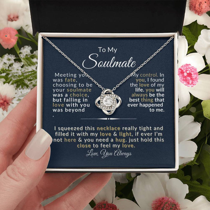 Love Knot Necklace for Soulmate - Romantic Gift - Anniversary Jewelry
