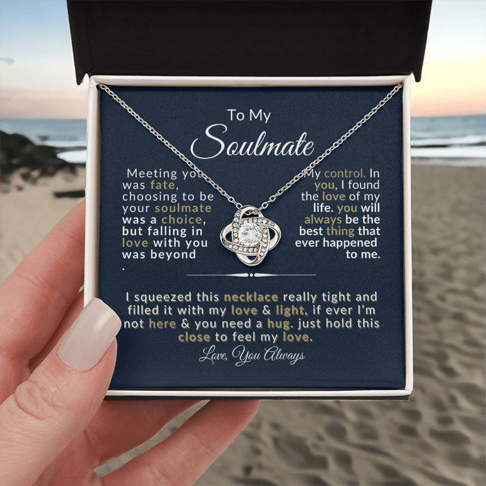 Love Knot Necklace for Soulmate - Romantic Gift - Anniversary Jewelry