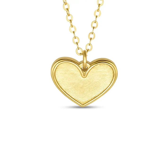 Madison Sterling - 16in Necklace - Petite Pendant - Heart -  I Corinthians 13:13 - Findlay Rowe Designs