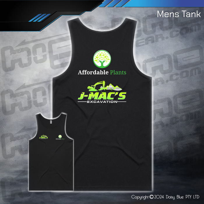 Mens/Kids Tank - JMAC Excavations/Affordable Plants
