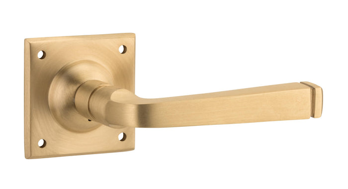 Lever Set Only / Unlacquered Satin Brass