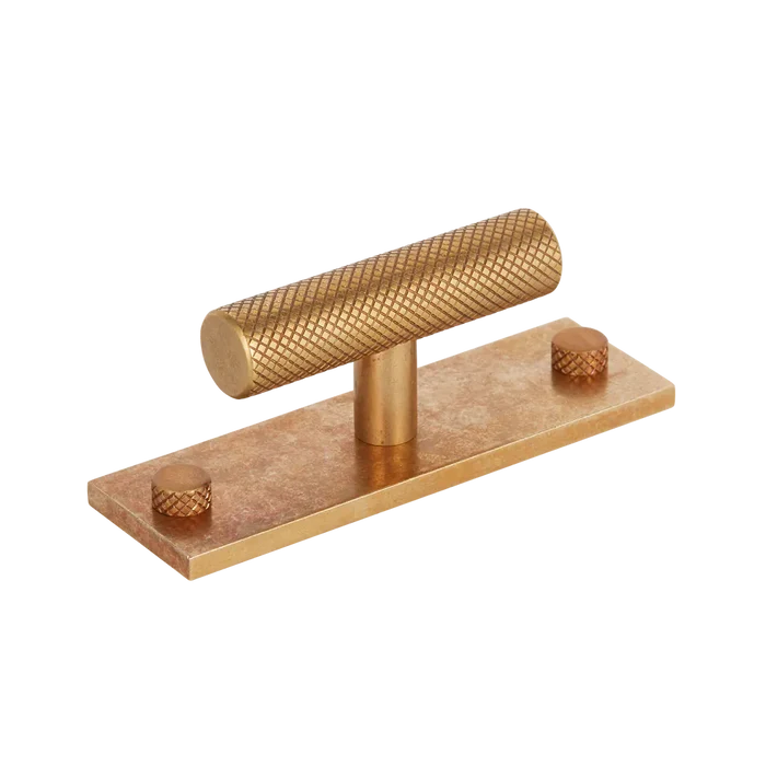 MIX Diamond Knurled T-bar Handle & Backplate By Armac Martin