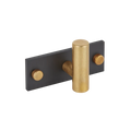 MIX Plain Single Horizontal Wall Hook - Mixed Finish By Armac Martin