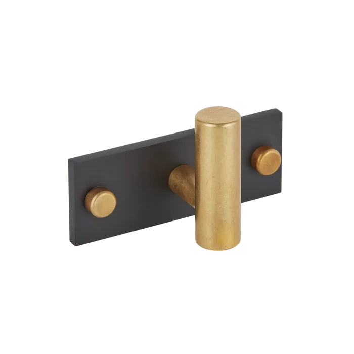 MIX Plain Single Horizontal Wall Hook - Mixed Finish By Armac Martin