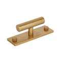 MIX Straight Knurled T-bar Handle & Backplate By Armac Martin