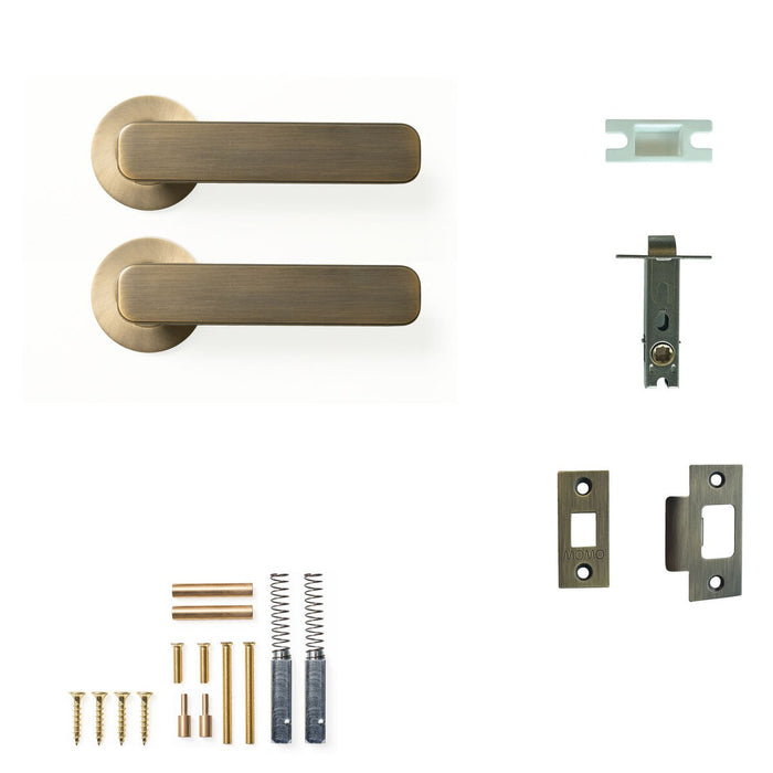Passage Set - Tubular / Dark Brushed Brass